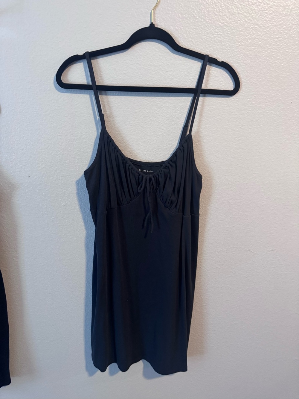 Black Spaghetti Strap Dress Top